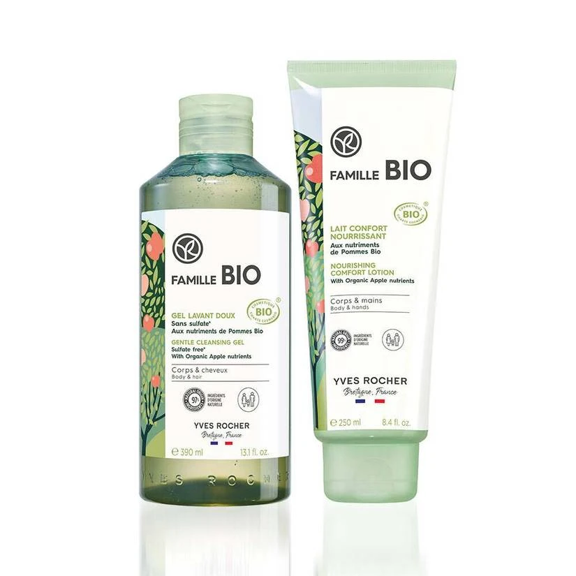 Duo Gentle Cleansing Gel & Nourishing Comfort Milk - Organic Family 3 Duo Gentle Cleansing Gel & Nourishing Comfort Milk - Organic Family