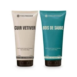 Men's Hair And Body Wash - Bois De Sauge And Cuir Vetiver -Lunara Beauty Store FD065 C