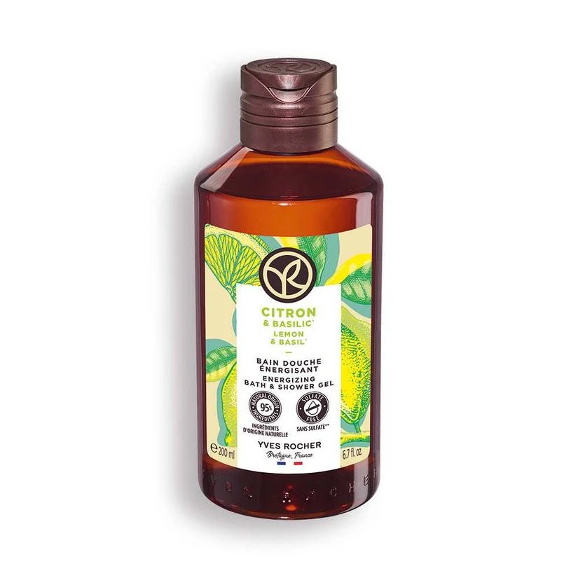 Lemon & Basil Energizing Bath & Shower Gel 5 Lemon & Basil Energizing Bath & Shower Gel - Image 3